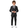 thumbnail image 1 of Suitmeister Boys' Suits BOYS Oversized Pinstripe Black - S Black, 1 of 6