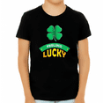 thumbnail image 1 of BOYS St Patricks Day Shirt - Saint Patrick's Shirts Feeling Lucky Clover Shamrock Irish Graphic Tee for KIDS, 1 of 5