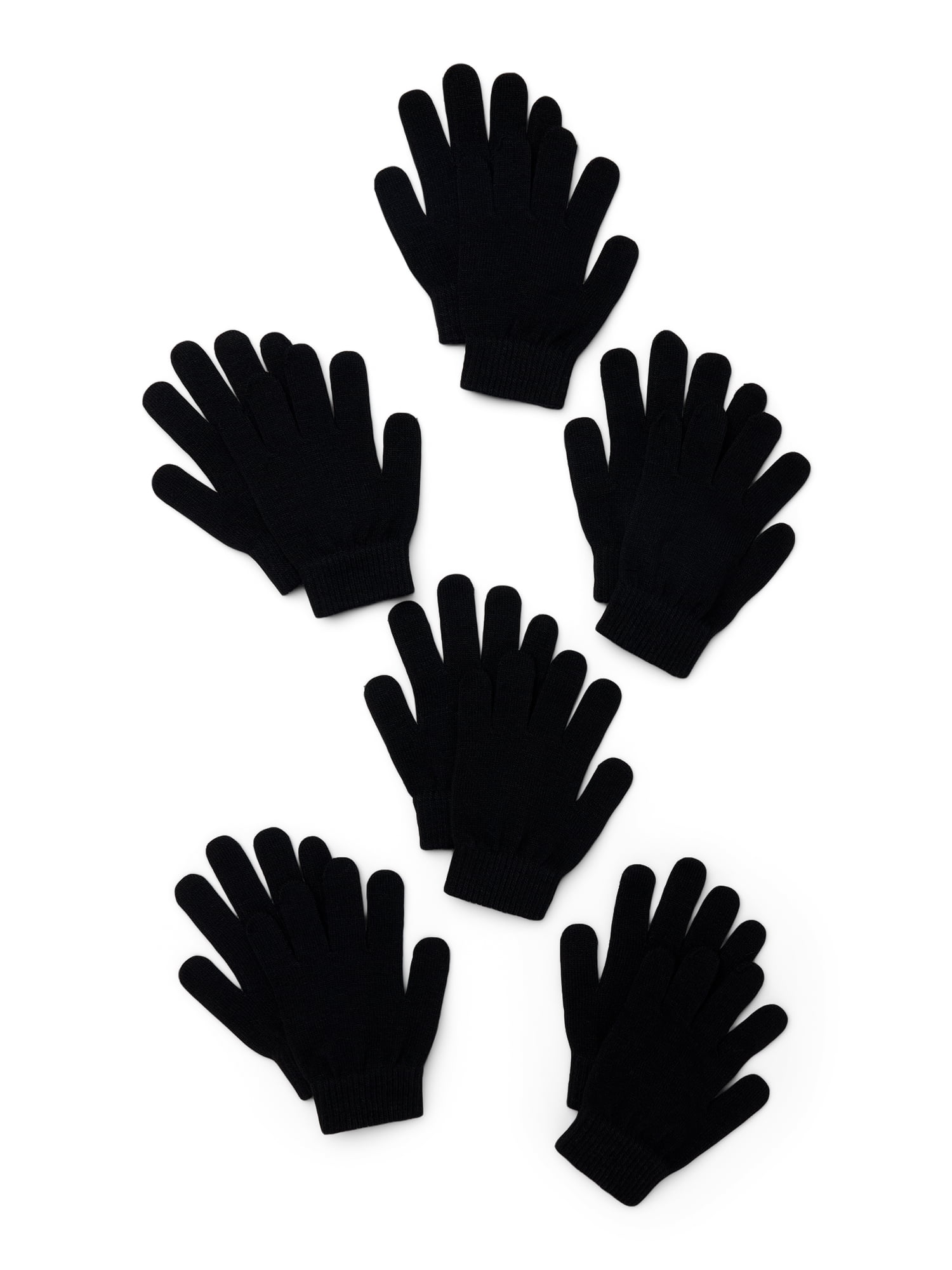Wonder Nation Boys Knit Gloves, 3-Pack