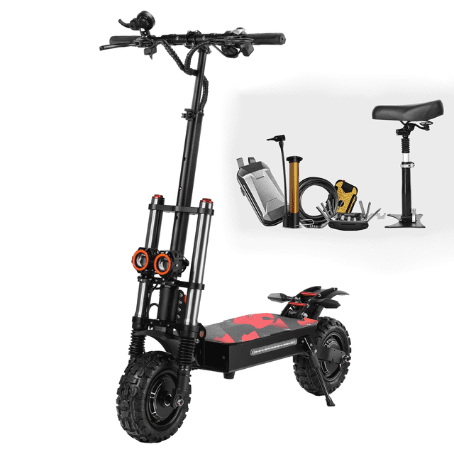 BOYUEDA S3-11 Adult Electric Scooter,55 MPH,75 Miles Range,6000W Dual ...
