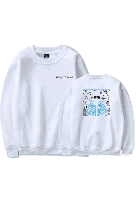 BOYWITHUKE Merch Crewneck Hoodies Men Women Winter Fashion Sweatshirt Long Sleeve Streetwear Top