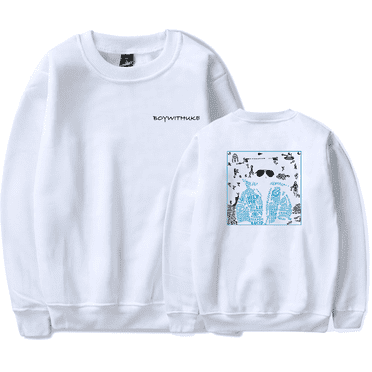 BOYWITHUKE Merch Crewneck Hoodies Men Women Winter Fashion Sweatshirt Long Sleeve Streetwear Top