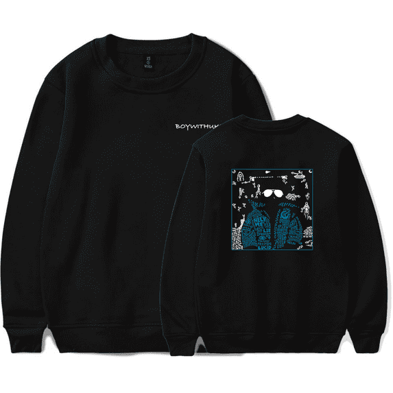 BOYWITHUKE Merch Crewneck Hoodies Men Women Winter Fashion Sweatshirt Long Sleeve Streetwear Top