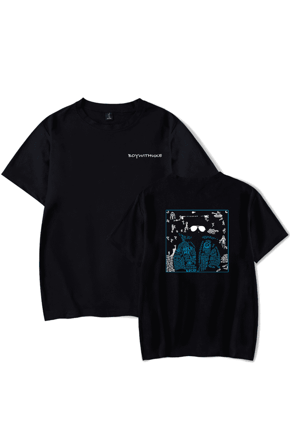 BOYWITHUKE Merch T shirt Men Women Print Short Sleeve Popular Fashion Tee Top