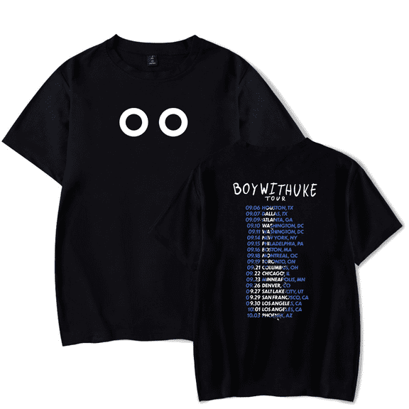 BOYWITHUKE Merch T shirt New Print Short Sleeve Classic Tee Top Unisex