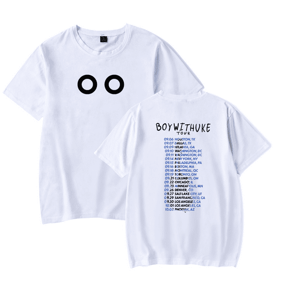 BOYWITHUKE Merch T shirt New Print Short Sleeve Classic Tee Top Unisex