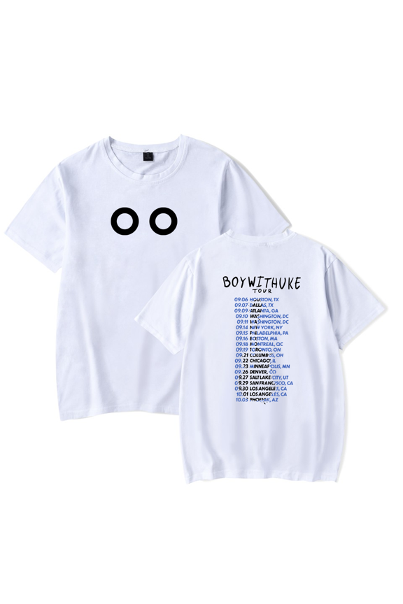 BOYWITHUKE Merch T shirt New Print Short Sleeve Classic Tee Top Unisex