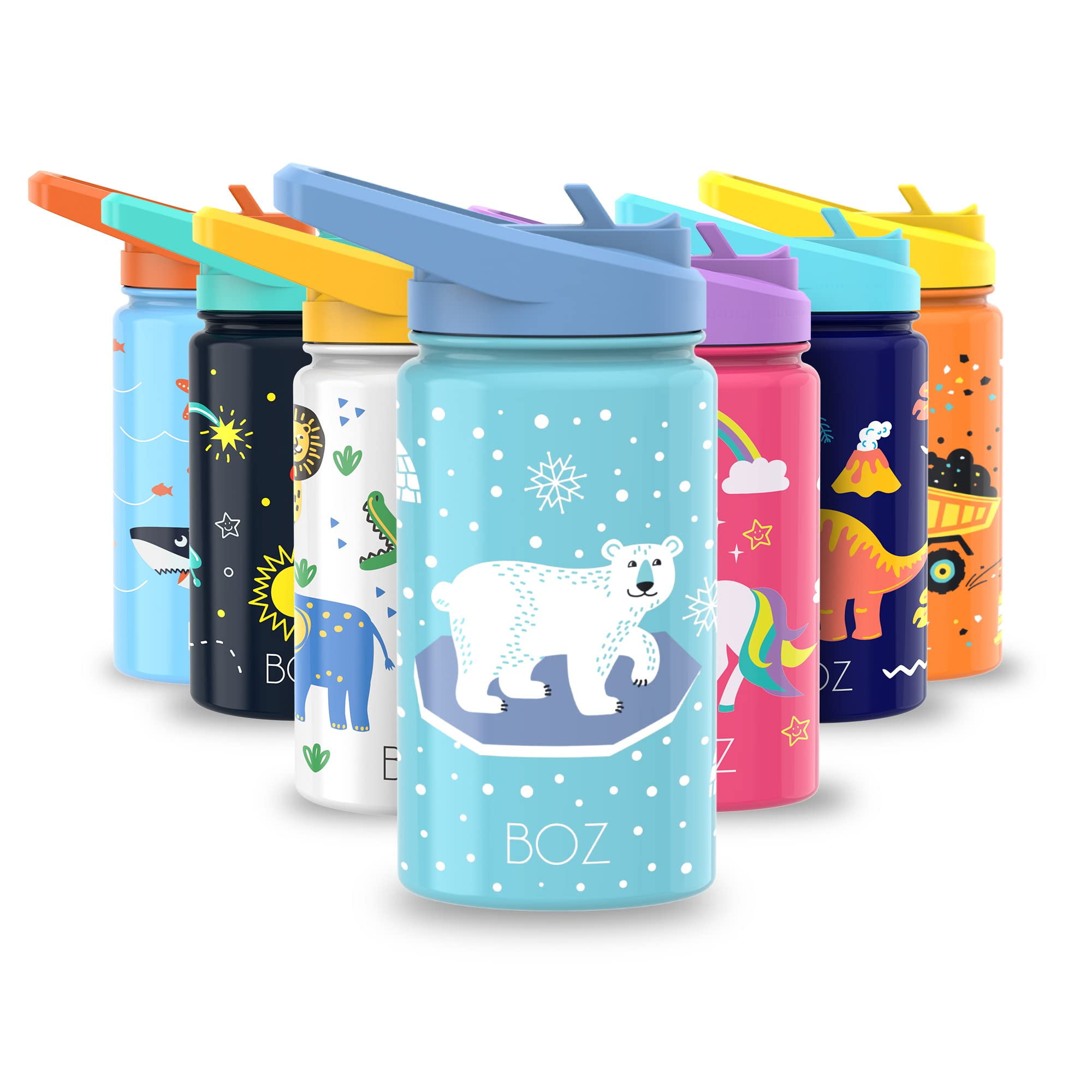 400ML Kids Water Cup Stainless Steel Insulated Toddler Water Bottle with  Leak Proof Straw Cat Unicorn Sublimation Children Cups - AliExpress