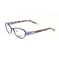 thumbnail image 1 of BOZ Women's Resille Cat Eye Eyeglass Frames 54mm Purple/Light Blue, 1 of 3