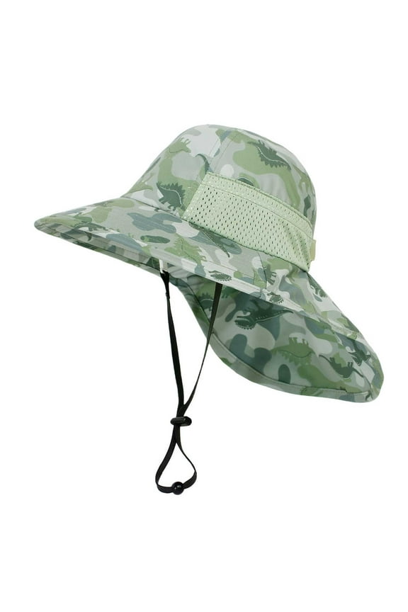 Boy Girl Toddler Baby Sun Hat with UPF 50+ Outdoor Adjustable Beach Hat - Swim Caps Beach Hats Outdoor Summer