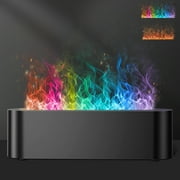 BOZLUN Colorful Flame Fire Diffuser Humidifier, 7 Colors Changing Oil Diffuser, Ultra-Quiet Aroma Essential Oils Aromatherapy Diffusers for Large Room, Bedroom, Office