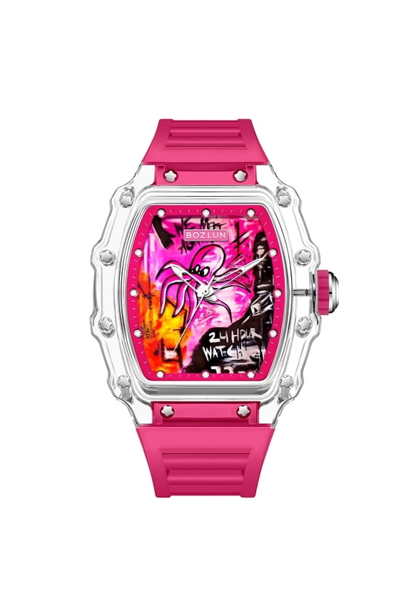BOZLUN Men Watch Luxury Automatic Mechanical Watches Self Winding, Luminous Waterproof 3D Dial Watches for Man
