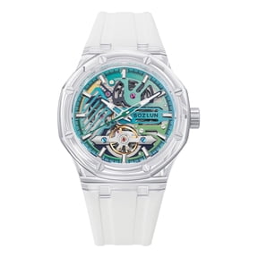 BOZLUN Mens Watch Skeleton Luxury Mechanical Luminous Waterproof Self-Winding Wrist Watch