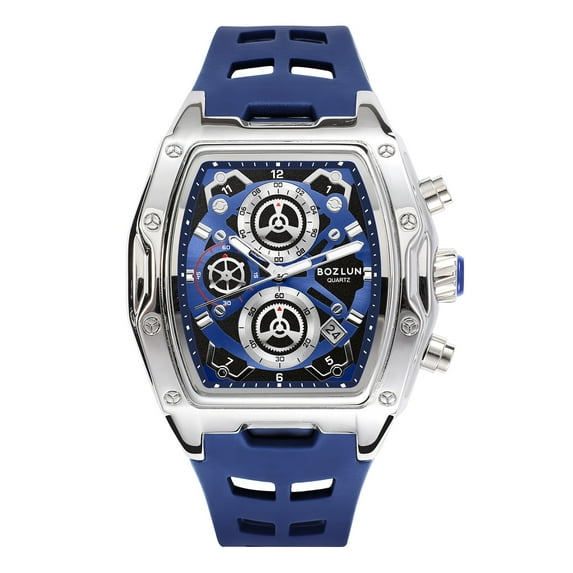 BOZLUN Watches for Men Fashion Casual Cool Big Dial Quartz Watch Luminous Waterproof Sport Analog Business Mens Watch