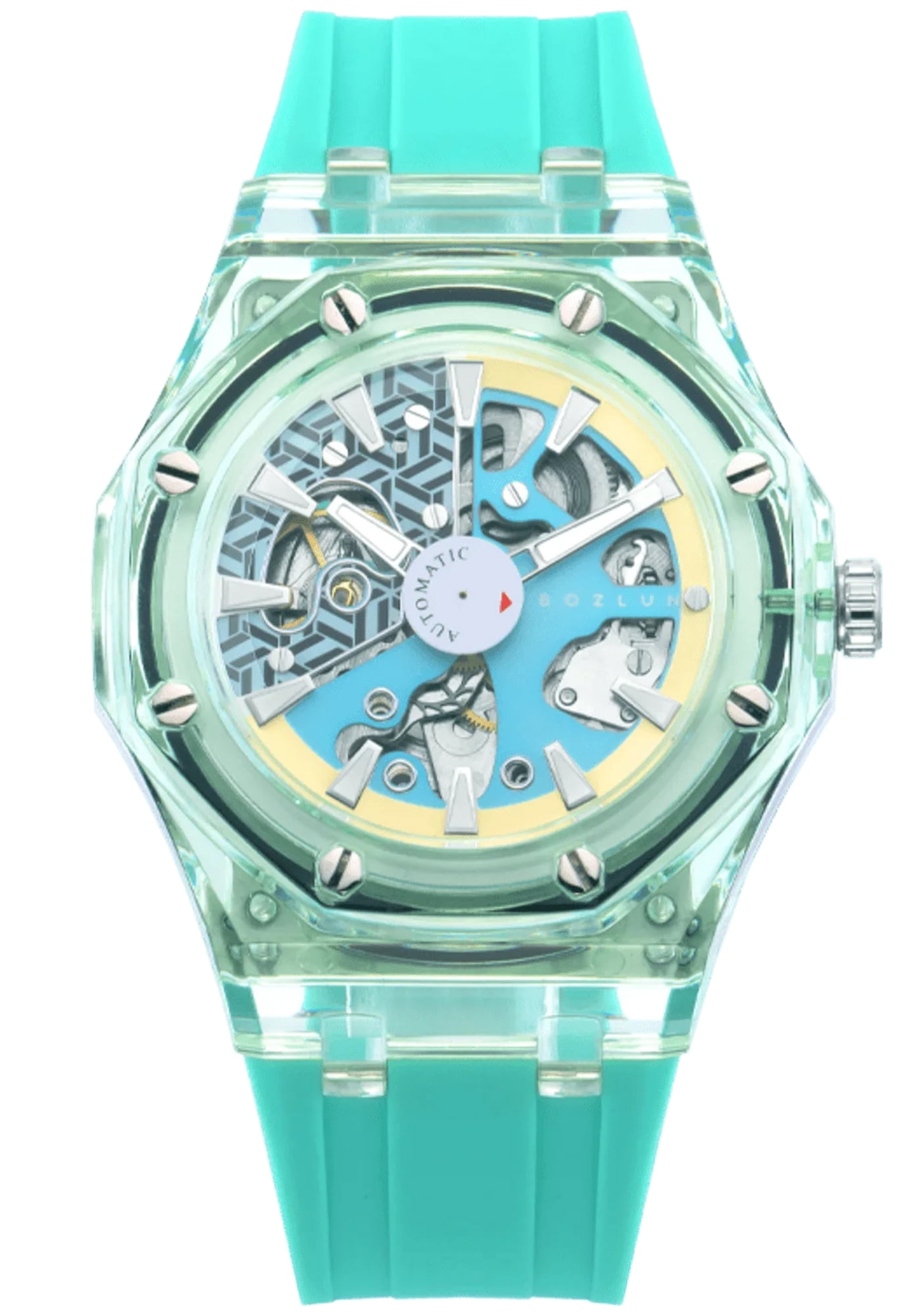 BOZLUN Watches for Men Skeleton Automatic Mechanical Watch Luxury Dress Stainless Steel Waterproof Luminous Wrist Watches
