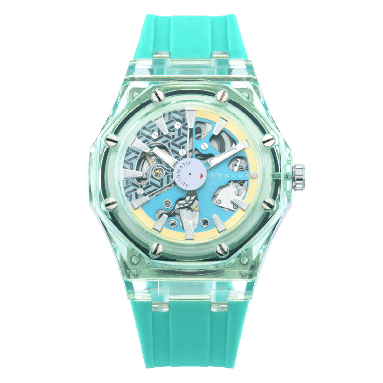 BOZLUN Watches for Men Skeleton Automatic Mechanical Bermuda 