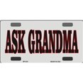 thumbnail image 1 of BP-034 Ask Grandma- Bicycle License Plate, 1 of 1