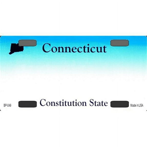 BP-049 Connecticut State Background Blanks Flat- Bicycle License Plates Blanks for Customizing