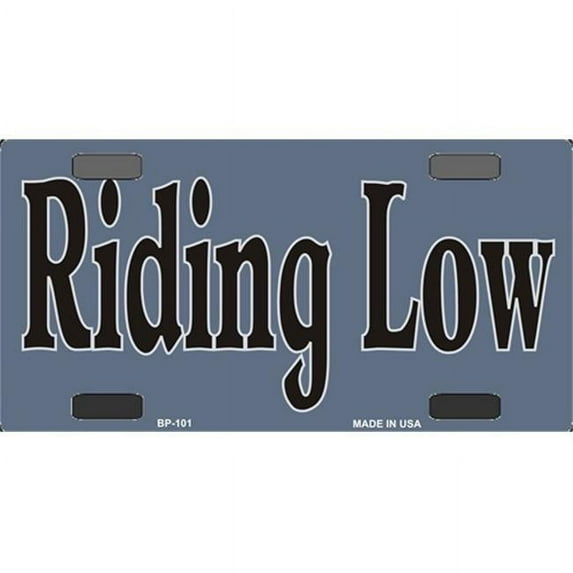 BP-101 Riding Low- Bicycle License Plate