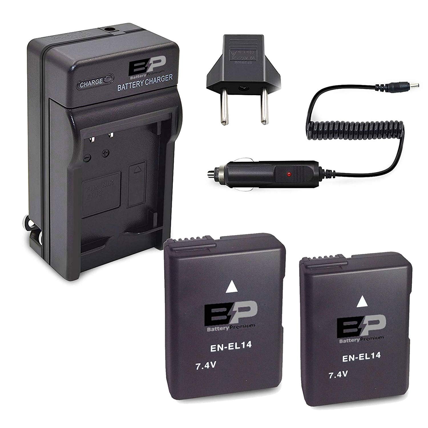 Chargeur Batterie & Câble USB Pour Nikon EN-EL14 - Compatible Coolpix D5100, P7000, Etc. - Neuf