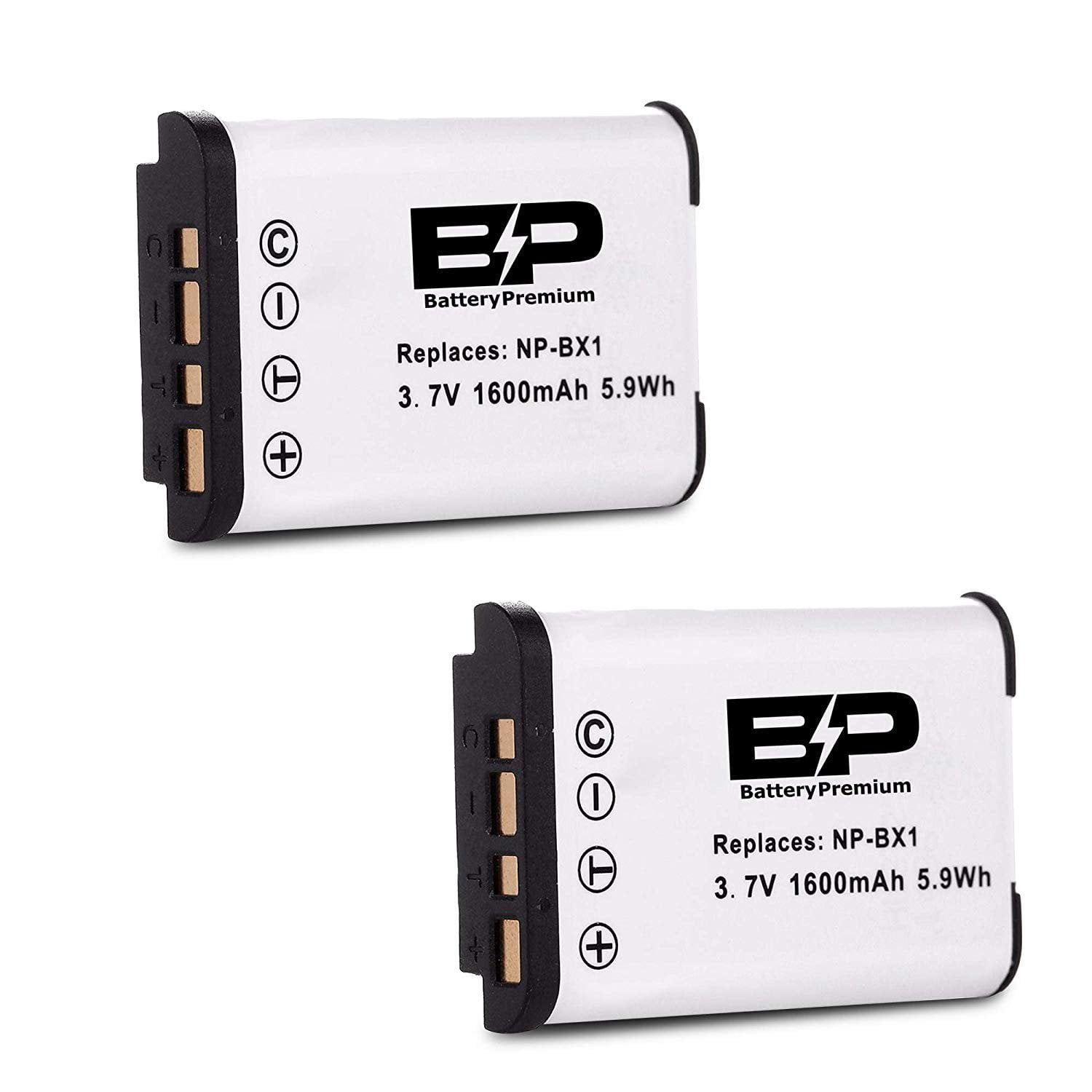 BP 2-Pack NP-BX1 Batteries for Sony CyberShot DSC-RX100, RX100 II, RX100 III, RX100 IV, RX100 V, RX100 VI, RX100 VII, DSC-RX1R, RX1R II, HX50V, HX60V, HX80V, HX90V, WX300, WX350 Cameras