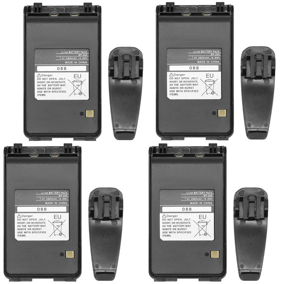 BP-265Li Li-Ion Battery For ICOM IC-T70A IC-T70E IC-V80 IC-V80E Radios Two-Way Radio Batteries 7.4v 4PCS