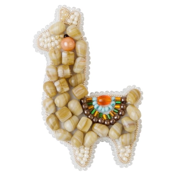 Crystal Art Beadwork kit for Creating Brooch BP-289C Lama