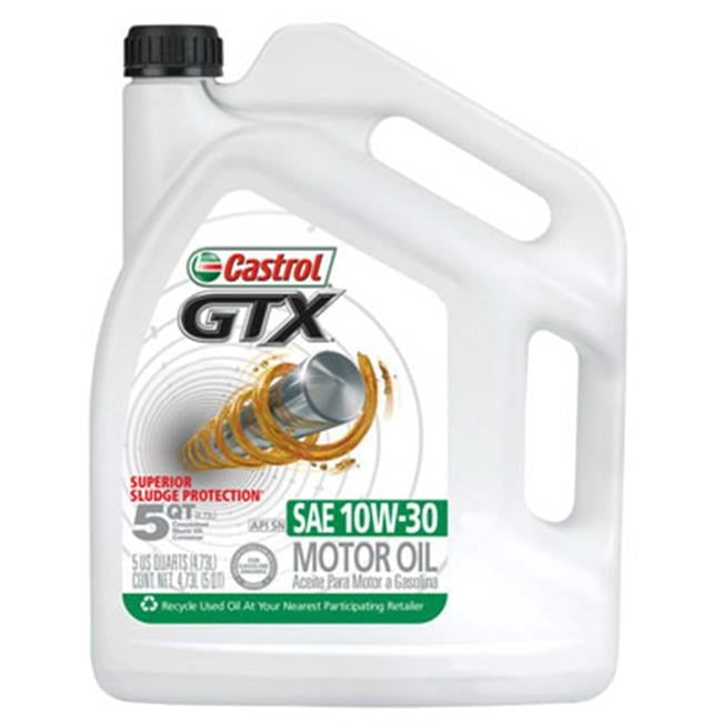 BP Lubricants 03093 5 Quart- Castrol 10W30 GTX Motor Oil