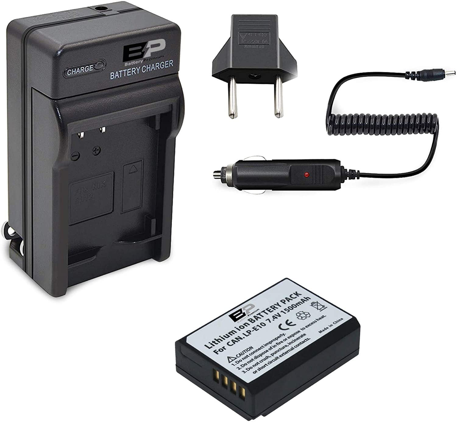 PowerTrust 3X LP-E10 Battery and Dual USB Charger for Canon 1100D