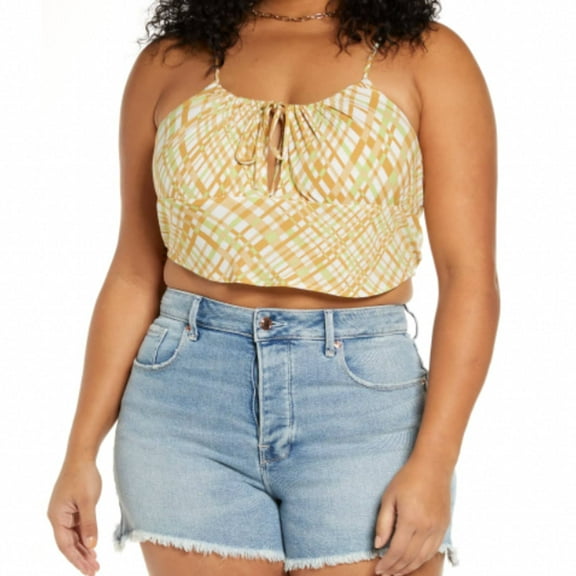 BP. Tie Detail Crop Camisole, Size 1X