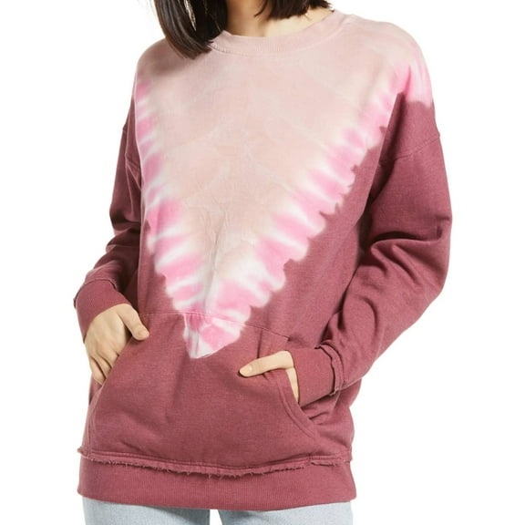 BP. Tie Dye Pullover Sweatshirt Long Sleeve Kangaroo Pockets, Size S