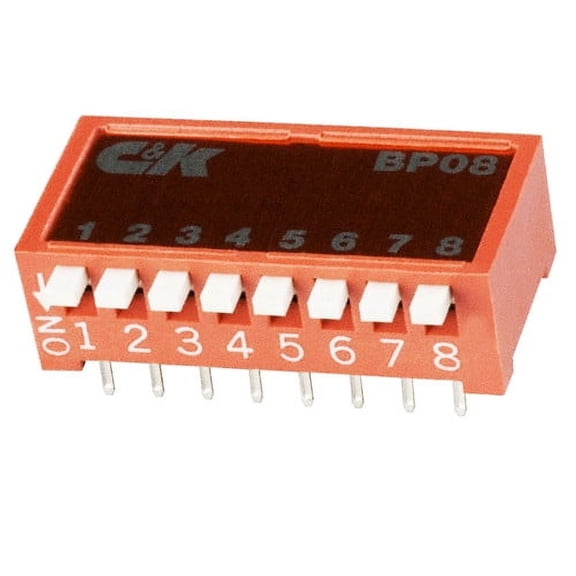 BP08YE    BP08 SWITCH SLIDE DIP SPST 100MA 5V