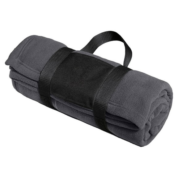 BP20 Port Authority Fleece Blanket with Carrying Strap Unisex Adult Throw