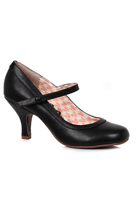 BP320-BETTIE, 3" Retro Mary Jane Heel Shoes