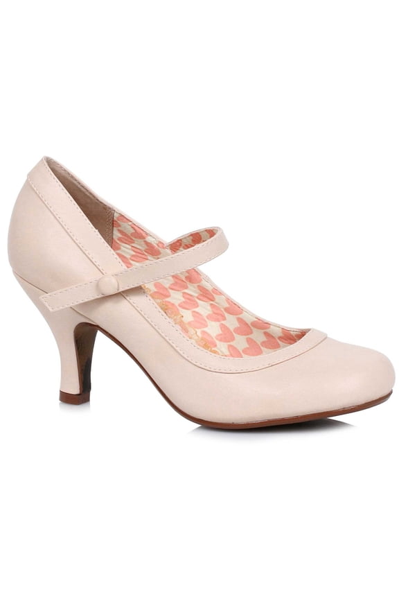 BP320-BETTIE, 3" Retro Mary Jane Heel Shoes