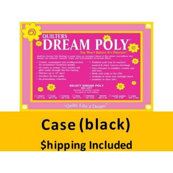 BP4K Dream Black Poly Select Batting (Case(4) King, 120 in x 120 in) shipping included*