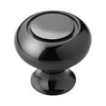 thumbnail image 1 of BP53011BN 1-1/4-Inch Black Traditional Cabinet Knob - Quantity 25, 1 of 7