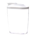thumbnail image 1 of BPA-Free Airtight Food Storage Container with Pour Spout, Clear Plastic Kitchen Pantry Organizer, Portable Dry Goods Holder for Rice Sugar Cereal Spaghetti Dry Food (White,1500ML), 1 of 7