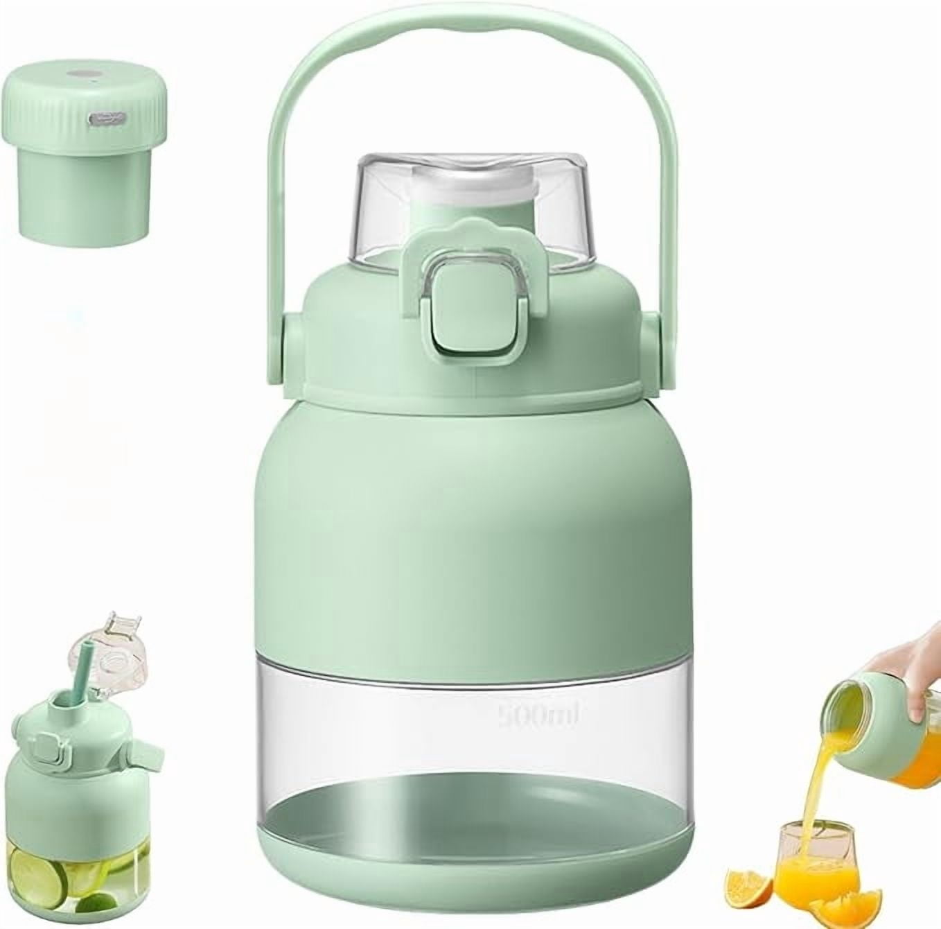 BPA-Free Electric Citrus Juicer 17 oz, Portable Blender for Shakes and Smoothies,  BlenderBottles Portable with Straw and Two Lids, Food Prep & Frozen Blending