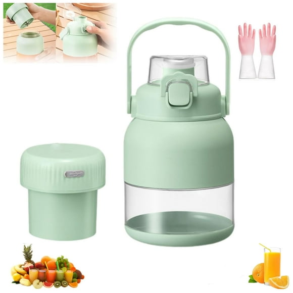 BPA-Free Electric Citrus Juicer 17 oz, with Straw and Two Lids, Fresh Juice Smoothie Blenders on the Go, Portable Blender Cup, Multifunctional Large Capacity Suitable for Home, Travel