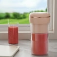 thumbnail image 1 of BPA-Free Electric Citrus Juicer, Compact, Large Volume, Pulp Control, Oranges, Lemons, Limes, Grapefruits with Easy Pour Spout, 1.4 L, Pink, 1 of 9