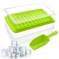 thumbnail image 1 of BPA Free Ice Cube Tray With Lid & Bin For Freezer With Cover, Container & Tong | No Spill Stackable Ice Cube Trays With Easy Release | Large Ice Mold Maker | Perfect for Cocktails & Whisky, 1 of 8