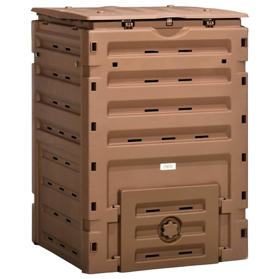 BPA Free Material, Two Sliding Doors - Fast Compost Production - Backyard Composting - Convenient Scrapping