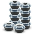 thumbnail image 1 of Meal Prep Containers Set Microwave & Dishwasher-Safe Round Food Organizers with Labeled Compartments BPA-Free Food Storage Set with Snap Shut Lids Portion Control, 1 of 6