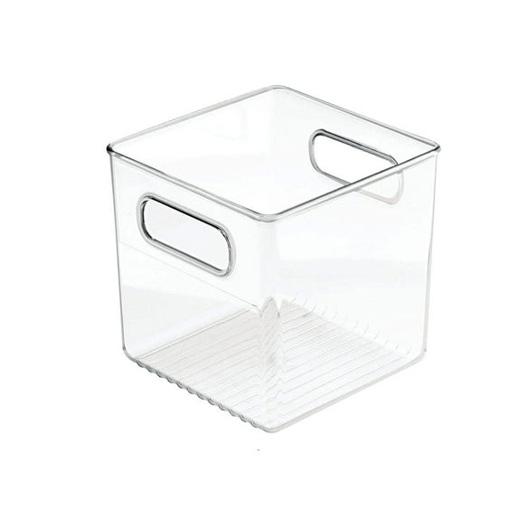 BPA-Free Plastic Deep Kitchen Storage Bin with Handles, Durable, Small