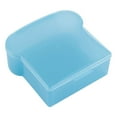 thumbnail image 1 of BPA-Free Plastic Food Storage Containers with Lids, Microwave Freezer Sealed Food Storage Containers, Toast-Shaped Sandwich Box Food Storage Containers Safe Meal Prep, 1Pc(Blue,5.4x4.7x2"), 1 of 3