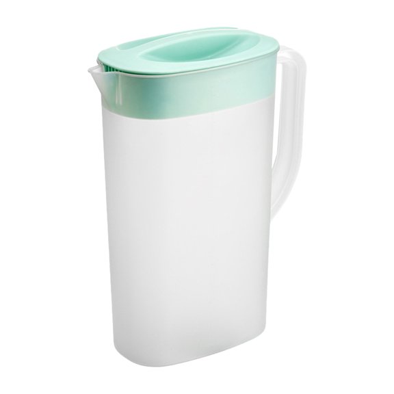 BPA-Free Pitcher with Lid - 2500ML Large Capacity Beverage Dispenser for Iced Tea, Lemonade, Juice & Water - Heat Resistant Cold/Hot Drink Pitcher with Handle for Fridge & Countertop