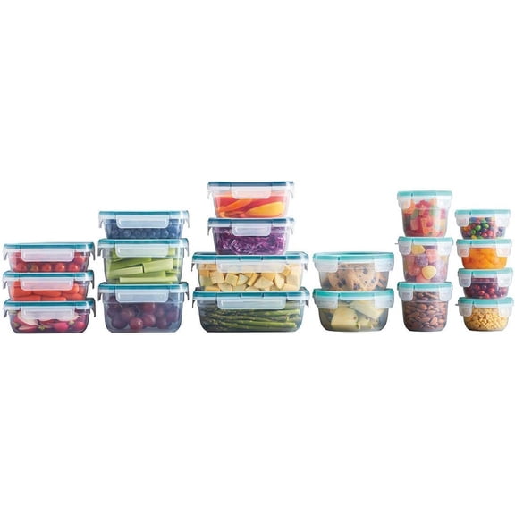 BPA-Free Plastic Storage Container Set - 38 pcs