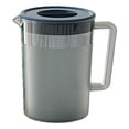 thumbnail image 1 of BPA-Free Plastic Water Pitcher with Lid, 1.75 Liter Transparent Beverage Jug for Hot & Cold Drinks, Iced Tea, Lemonade, Juice Container for Parties, Kitchen, 1 of 9
