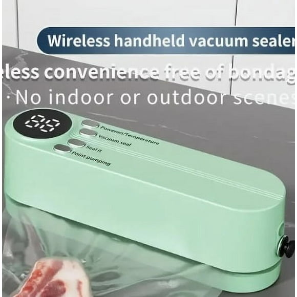 BPA-Free QuickSeal Automatic Vacuum Sealer | One-Touch Food Saver for Meat  Veggies  Fruits  Snacks | Compact Design  Airtight Freshness Lock  Marinator  Sous Vide Prep  Extend Shelf Life